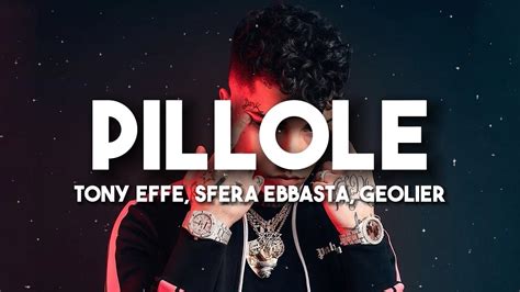 Tony Effe – PILLOLE Lyrics 